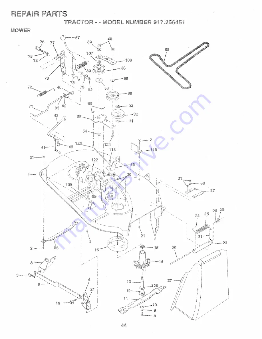 Sears Craftsman 917.256451 Owner'S Manual Download Page 156