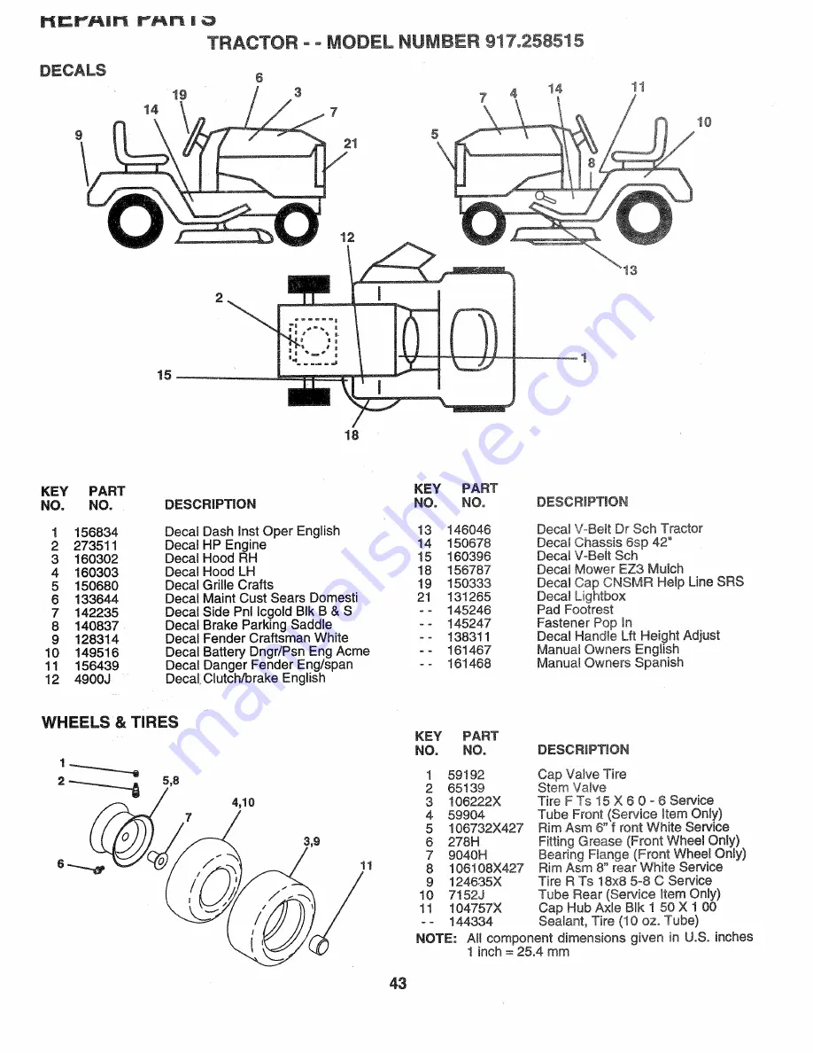 Sears Craftsman 917.258515 Скачать руководство пользователя страница 36