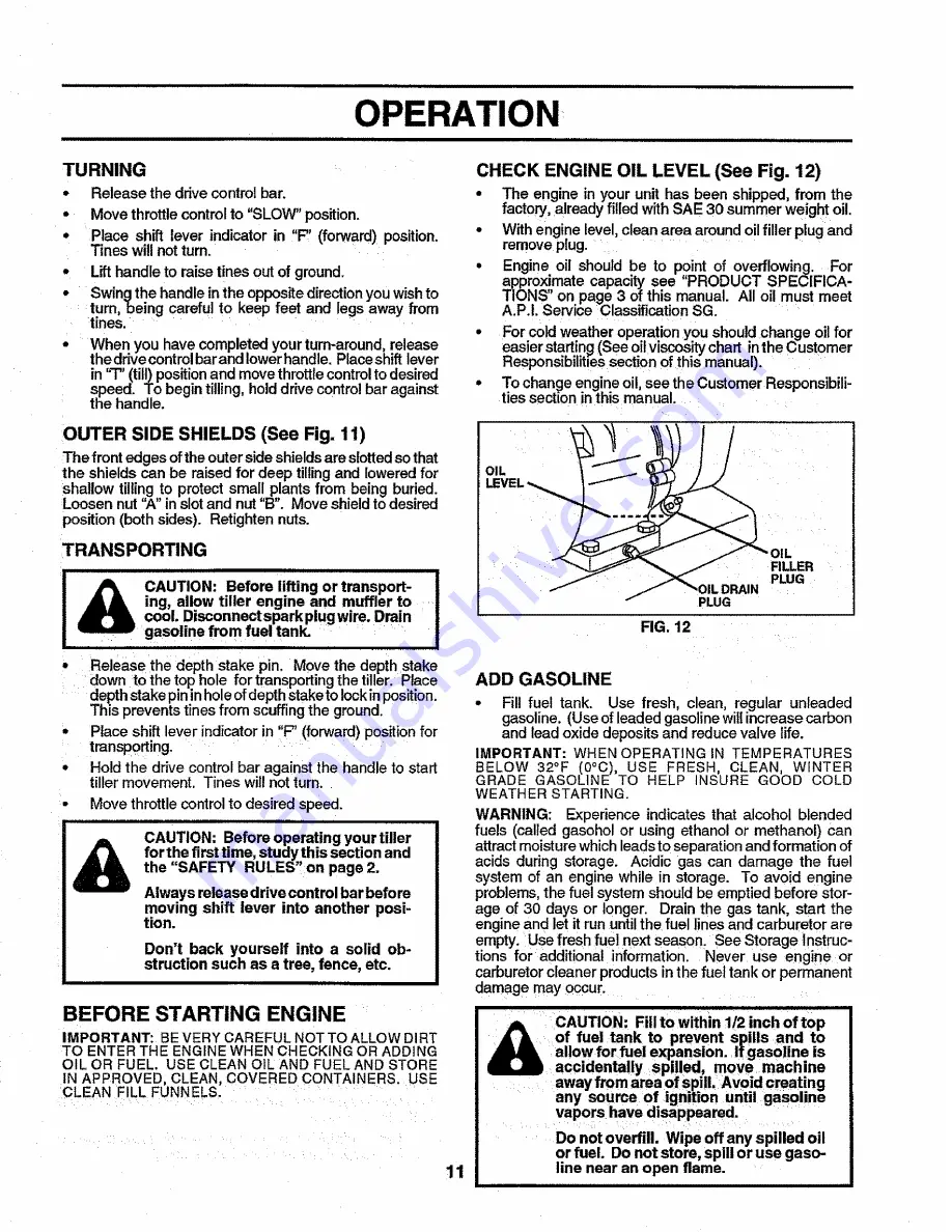 Sears Craftsman 917.299852 Owner'S Manual Download Page 11