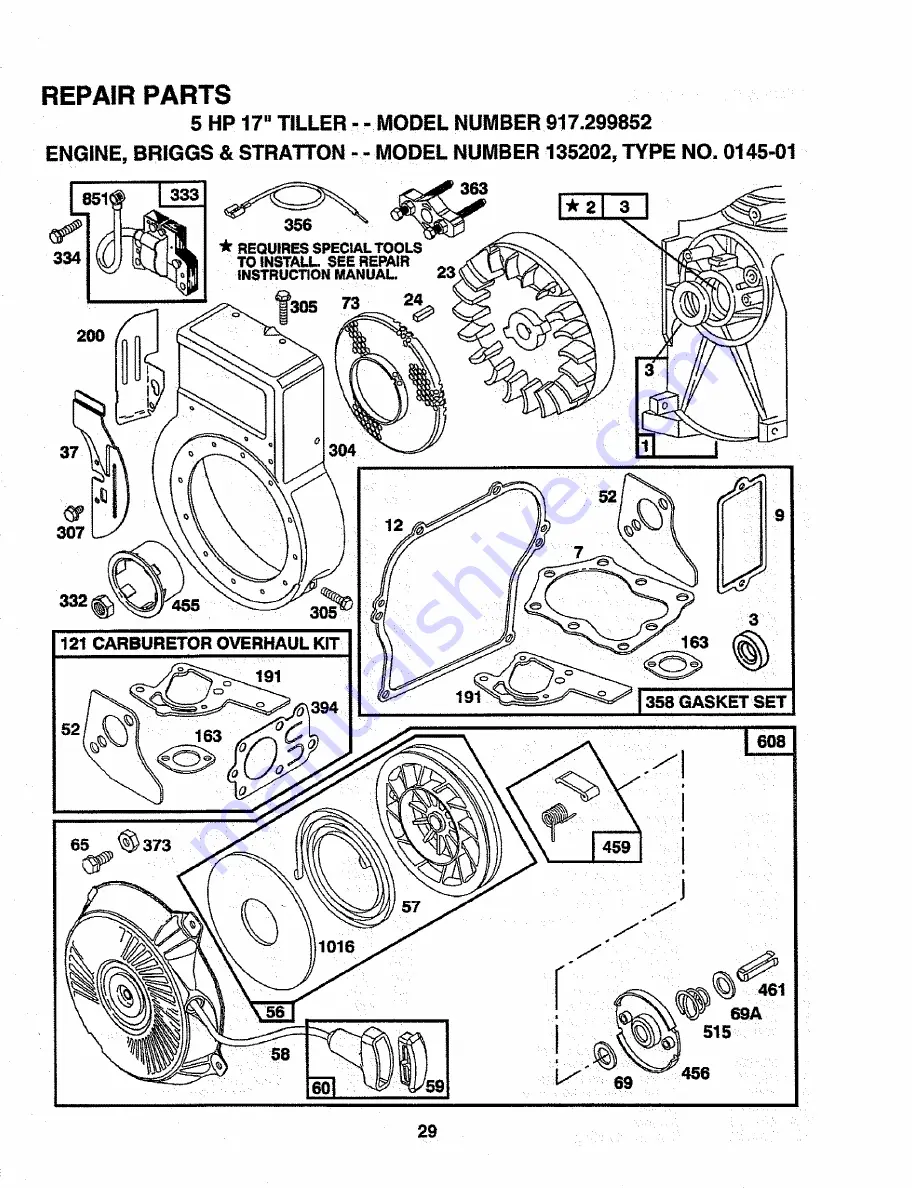 Sears Craftsman 917.299852 Скачать руководство пользователя страница 29