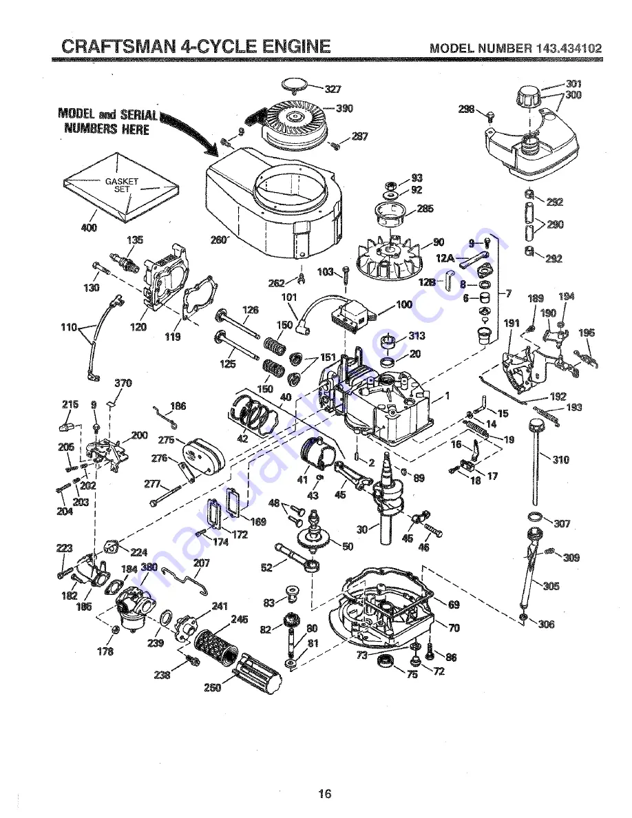 Sears Craftsman 917.380481 Owner'S Manual Download Page 16