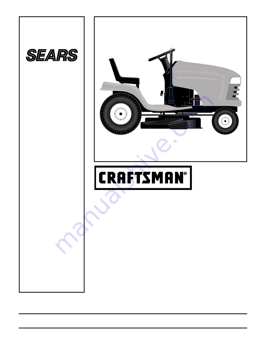 Sears CRAFTSMAN 944.603050 Owner'S Manual Download Page 1