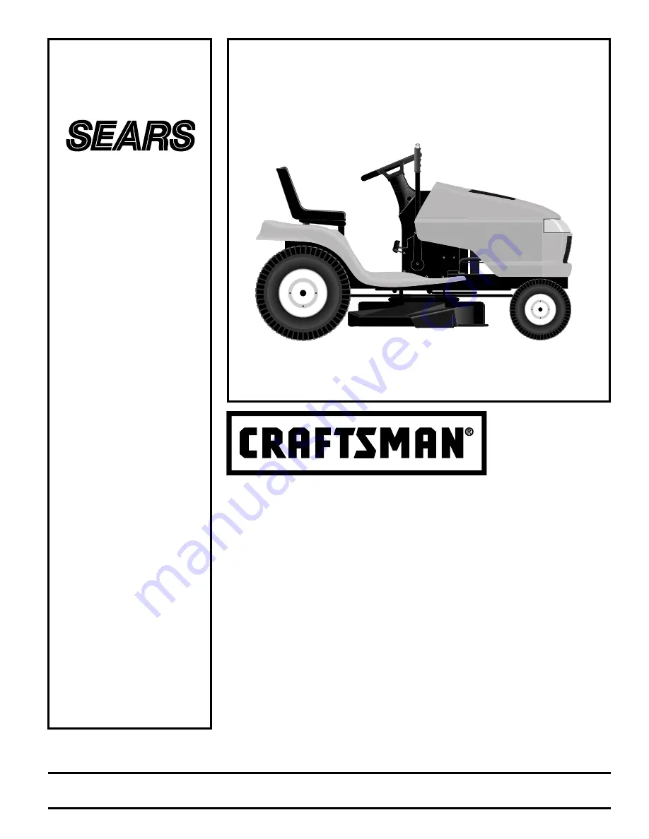 Sears CRAFTSMAN 944.605421 Owner'S Manual Download Page 1