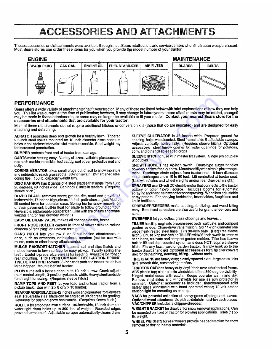 Sears craftsman ez3 917.251492 Скачать руководство пользователя страница 5