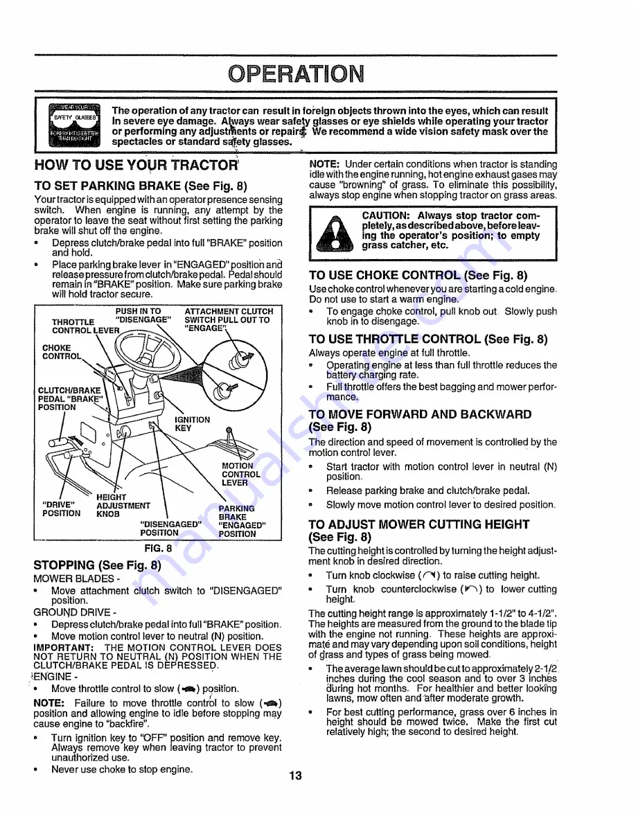 Sears craftsman ez3 917.251492 Owner'S Manual Download Page 13