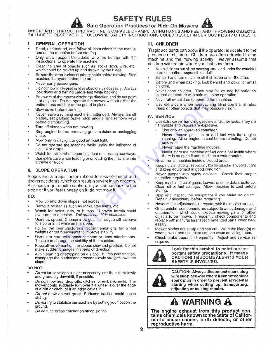 Sears Craftsman EZ3 917.259553 Owner'S Manual Download Page 2