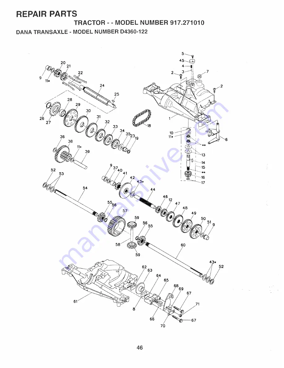 Sears Craftsman EZ3 917.271010 Owner'S Manual Download Page 46