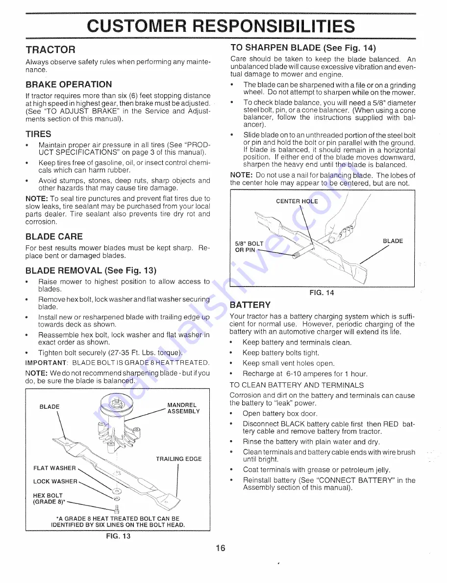 Sears Craftsman EZ3 917.271010 Owner'S Manual Download Page 72