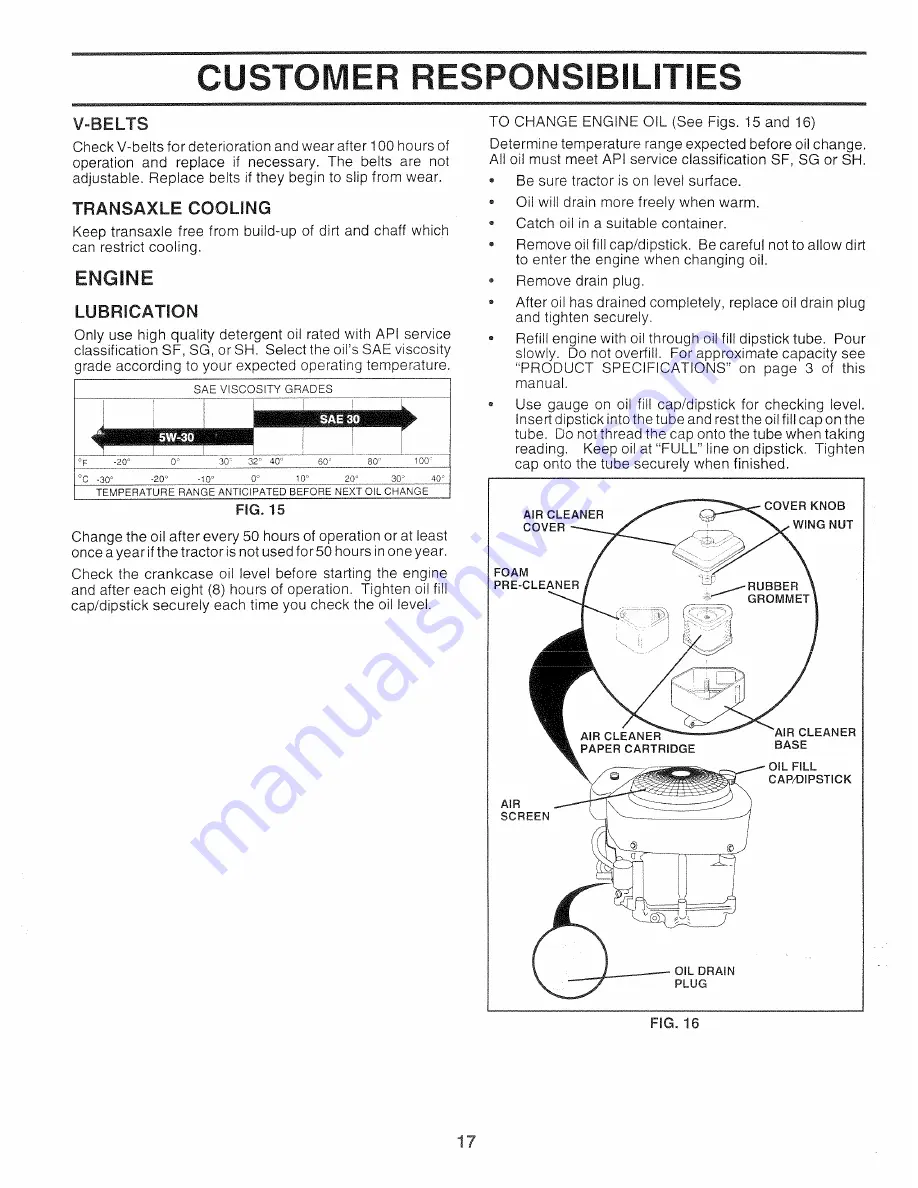 Sears Craftsman EZ3 917.271010 Owner'S Manual Download Page 73