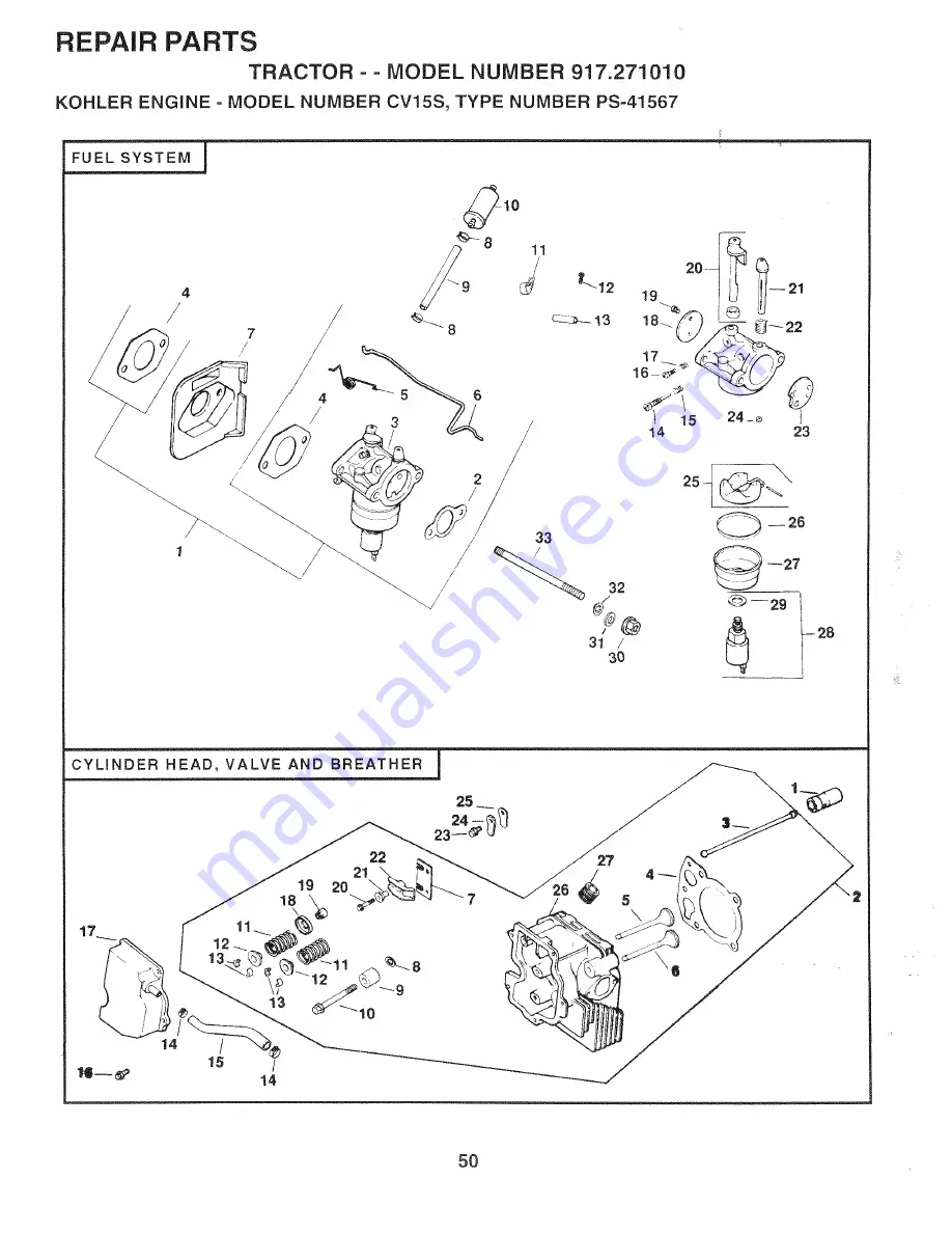 Sears Craftsman EZ3 917.271010 Скачать руководство пользователя страница 106