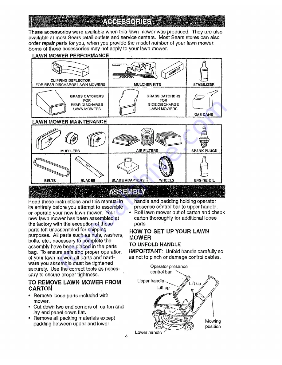 Sears Craftsman EZ3 917.387021 Owner'S Manual Download Page 4