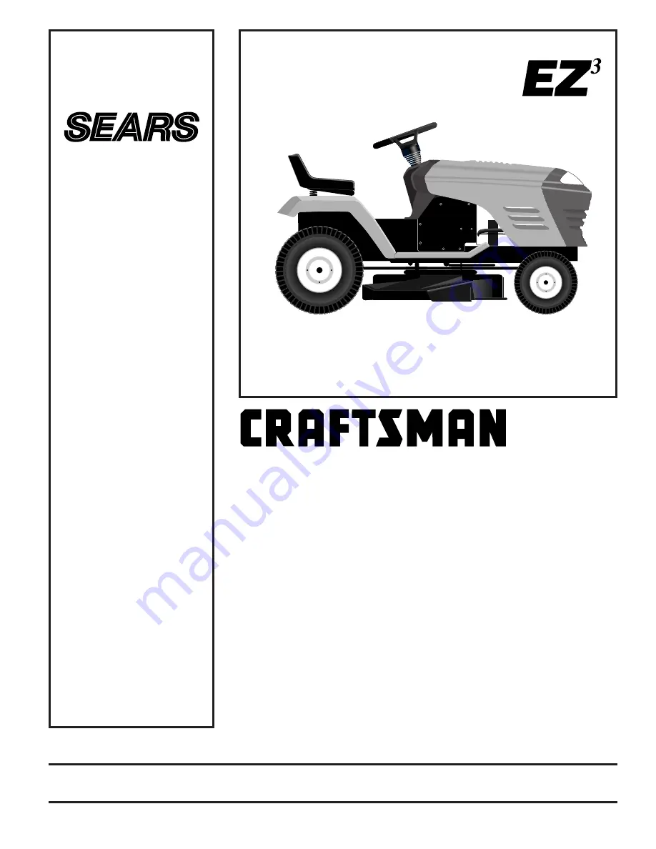 Sears Craftsman EZ3 944.609191 Скачать руководство пользователя страница 1