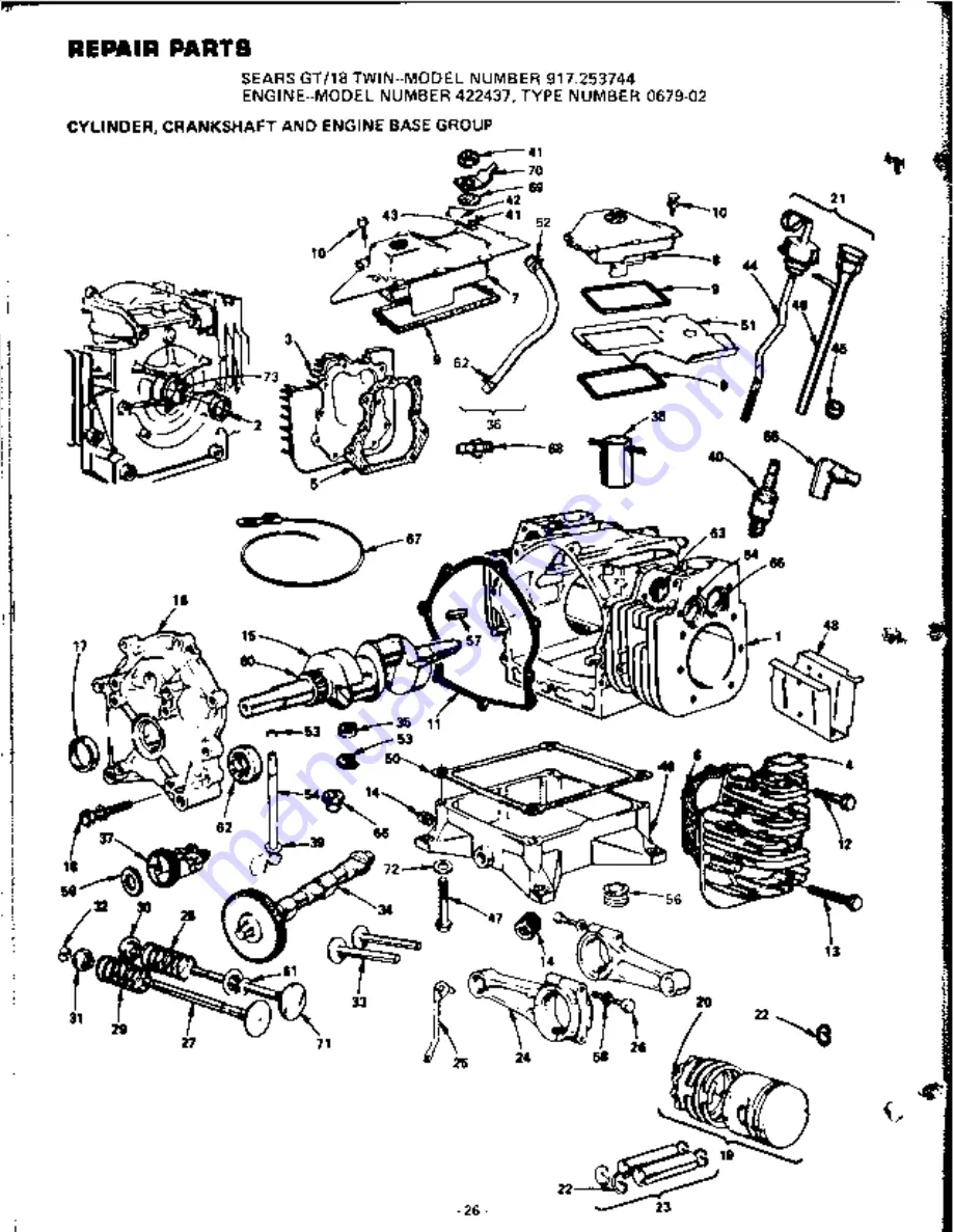 Sears GT/18 Twin Скачать руководство пользователя страница 28