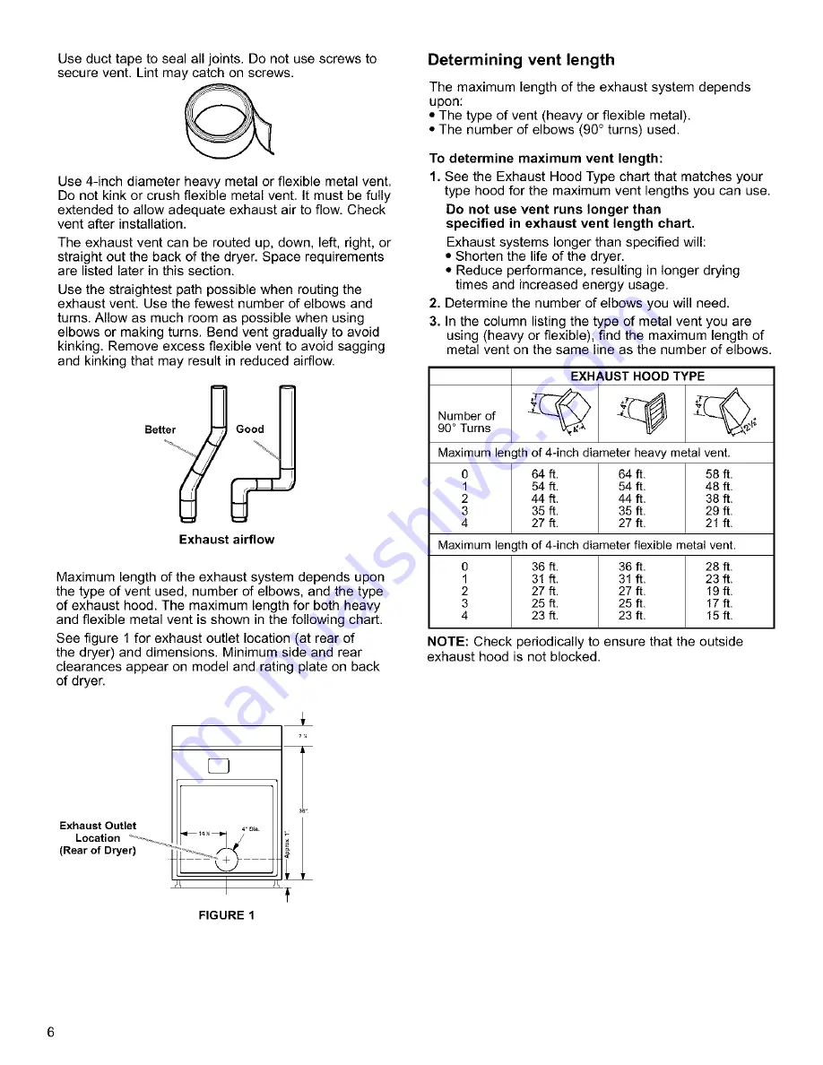 Sears Kenmore 11070012000 Owner'S Manual And Installation Instructions Download Page 6