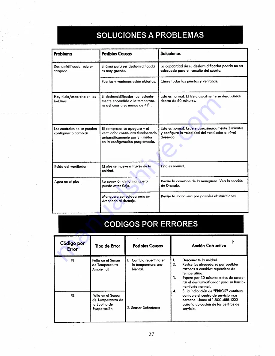 Sears Kenmore 407.53530 Use & Care Manual Download Page 27