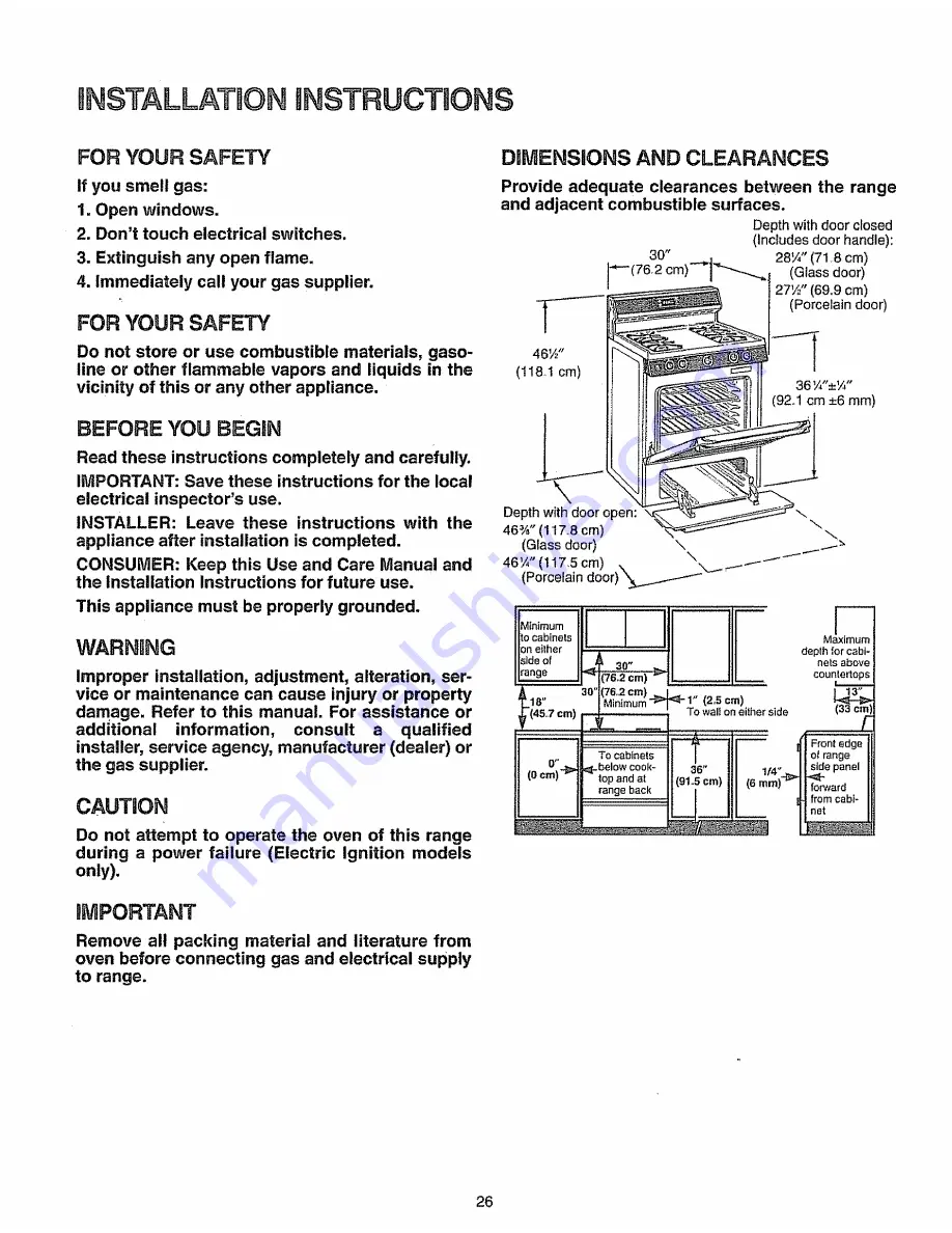 Sears Kenmore 75161 Скачать руководство пользователя страница 26