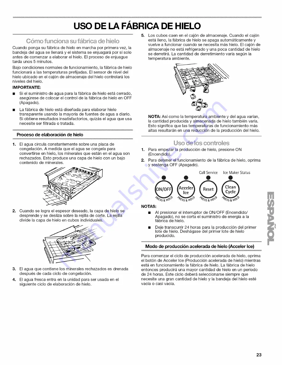 Sears Kenmore Ice Maker Скачать руководство пользователя страница 23