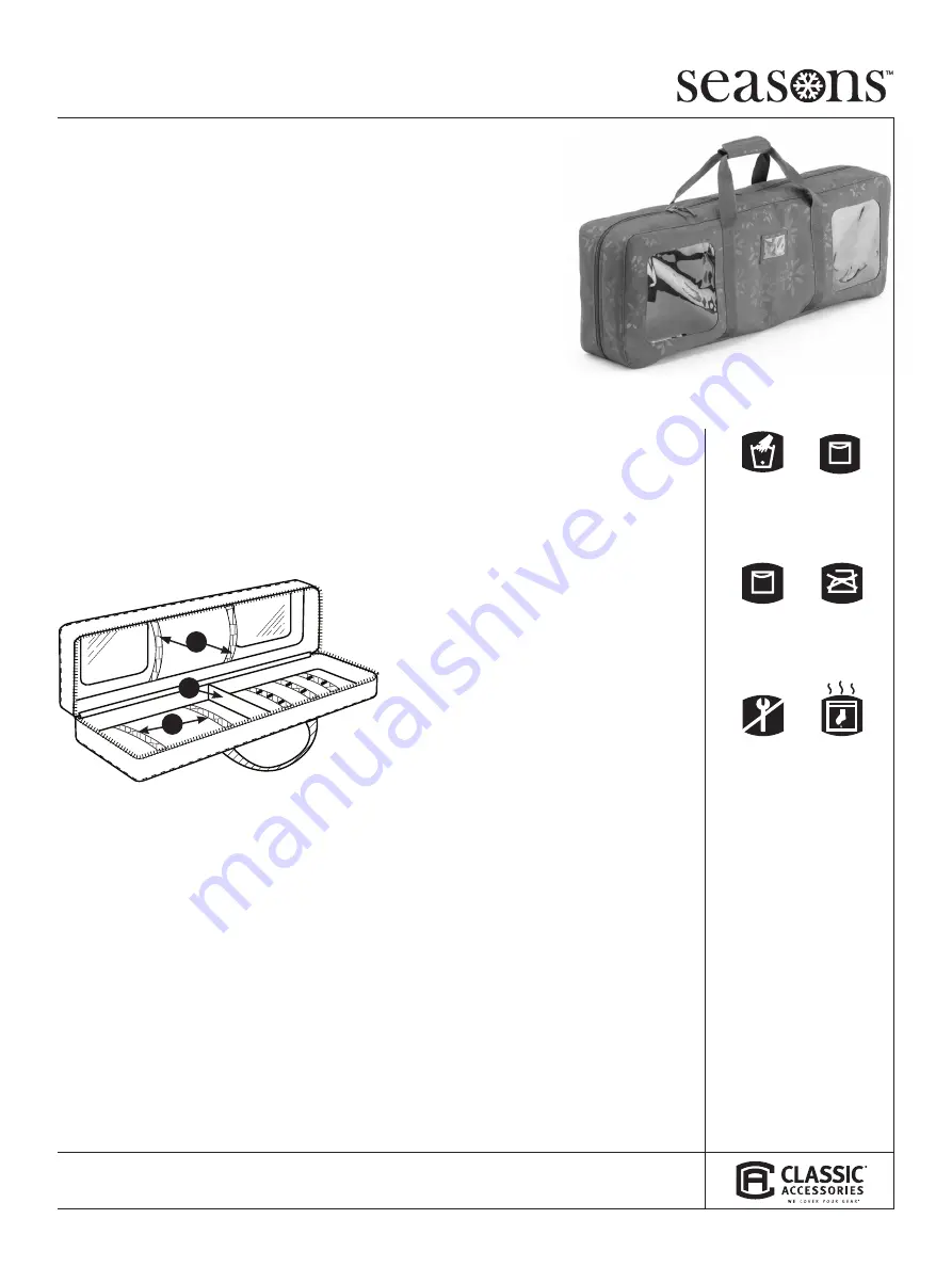 SeasonsComfort Wrapping Supplies Storage Duffel Instructions Download Page 2