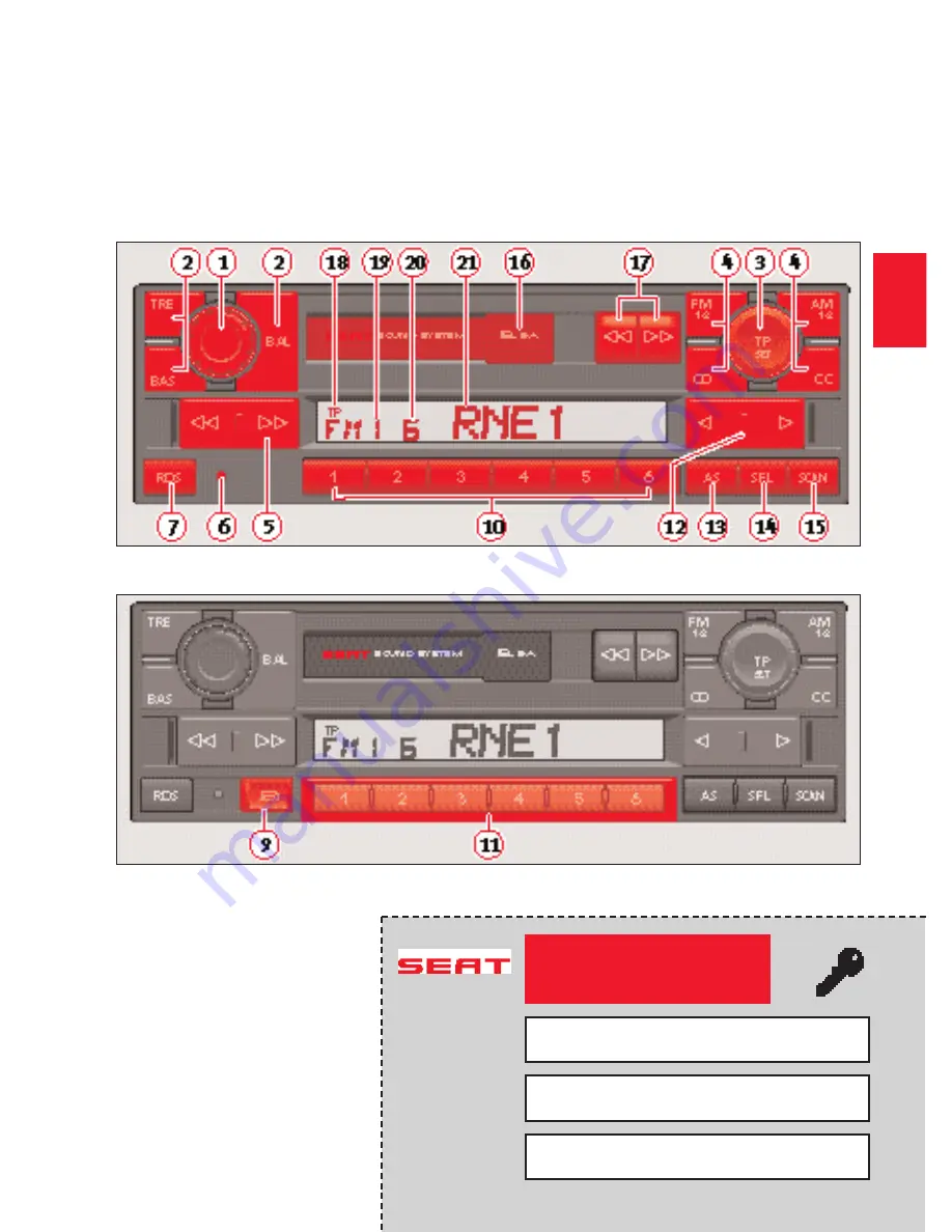 Seat Radio Elba Owner'S Manual Download Page 35