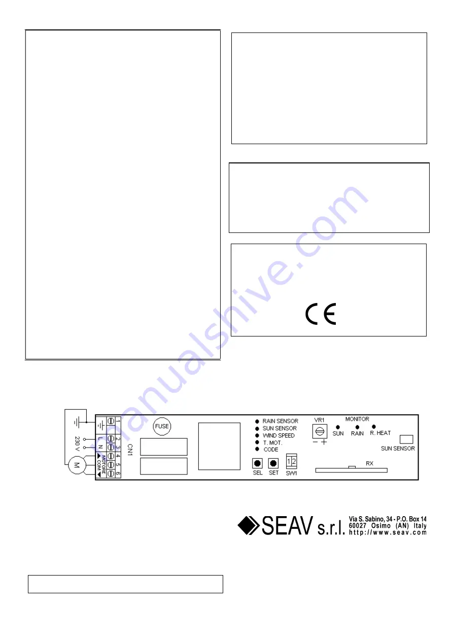 Seav BeWeather Manual Download Page 4