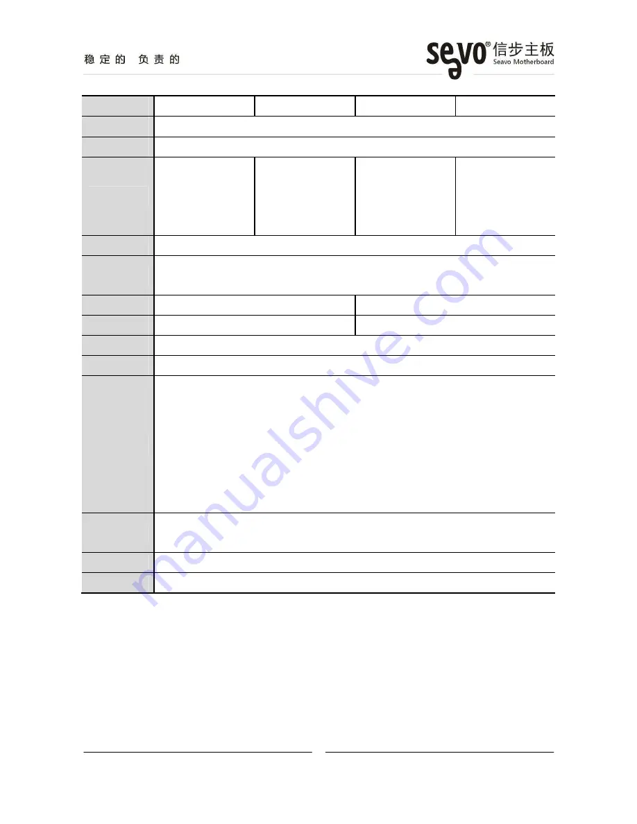 Seavo SV3-26026 Series Motherboard User Manual Download Page 5