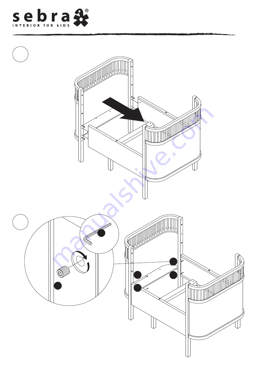 sebra Baby & Junior Bed Assembly Instructions Manual Download Page 18