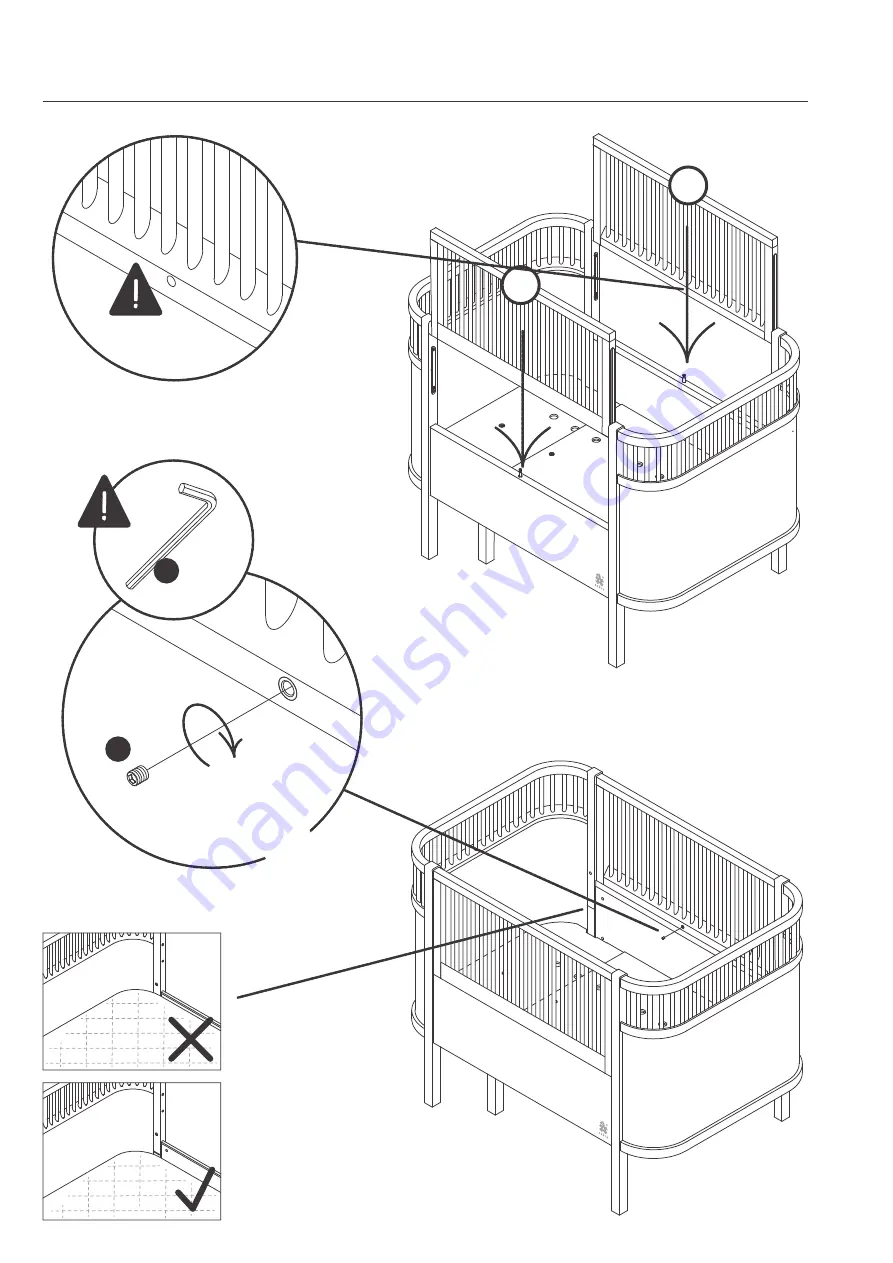 sebra Bed, Baby & Jr. Assembly Instruction Manual Download Page 46