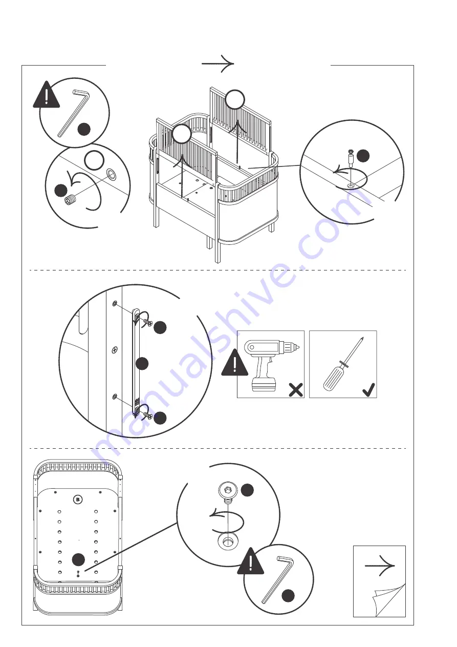 sebra Bed, Baby & Jr. Assembly Instruction Manual Download Page 48