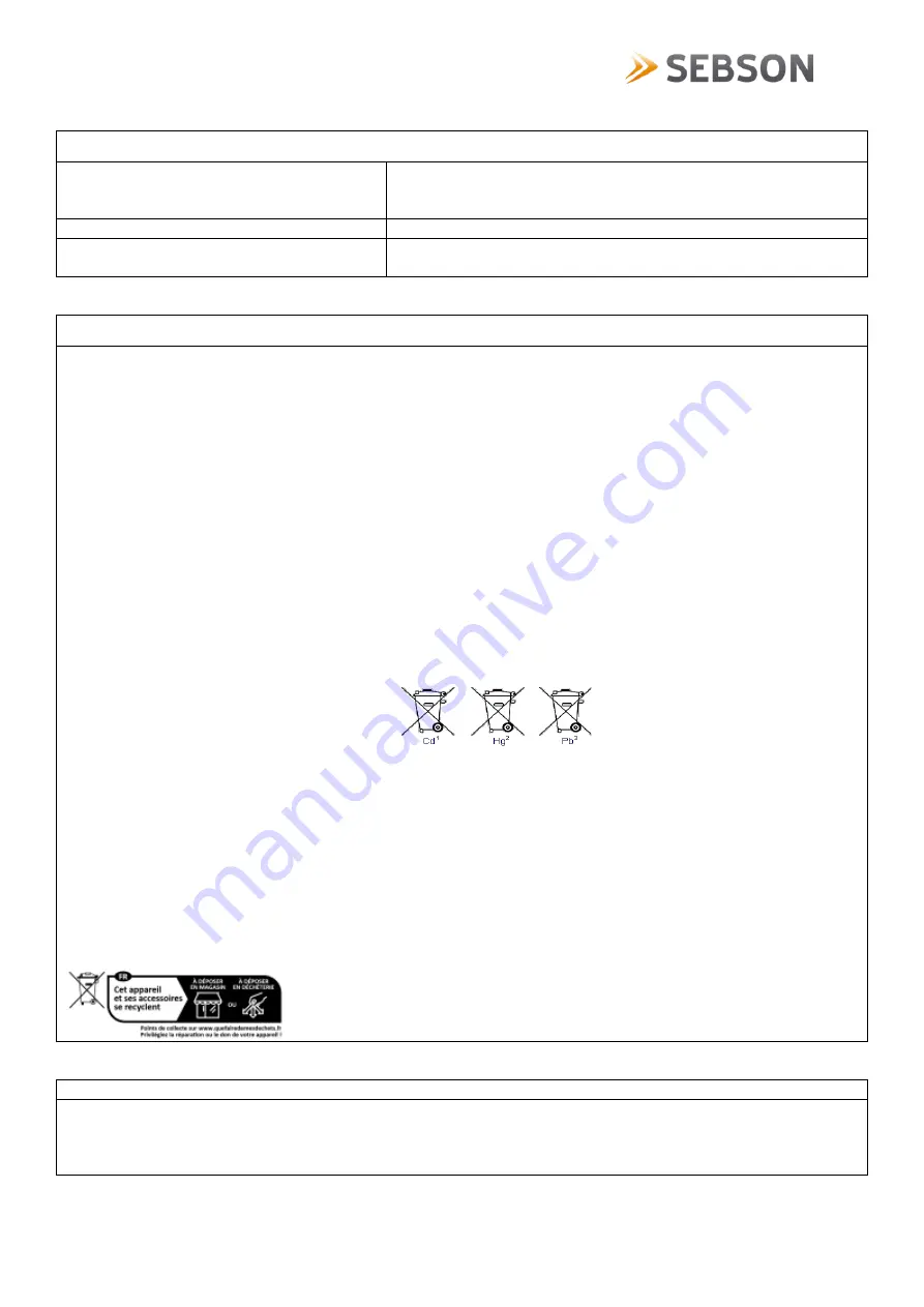 SEBSON IR WAL B Manual Download Page 15