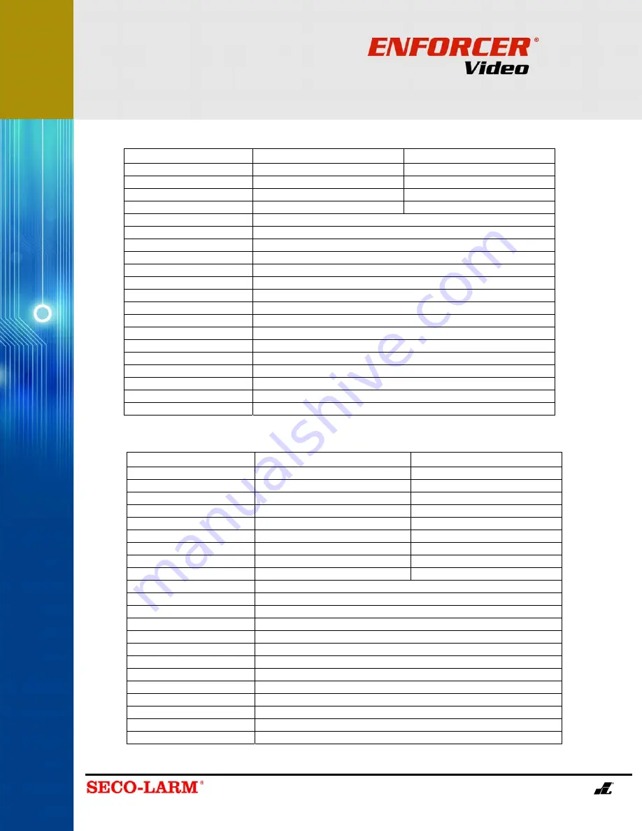 SECO-LARM Dome Color Camera EV-2605-NKEQ Specifications Download Page 4