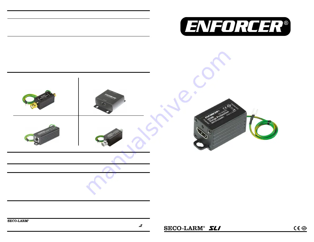 SECO-LARM ENFORCER VS-1AHHAQ Скачать руководство пользователя страница 1