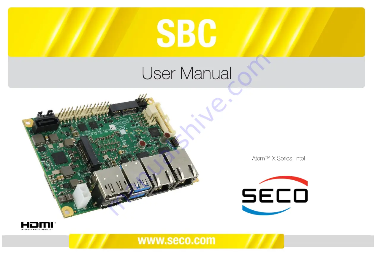 Seco SBC ADLER User Manual Download Page 1