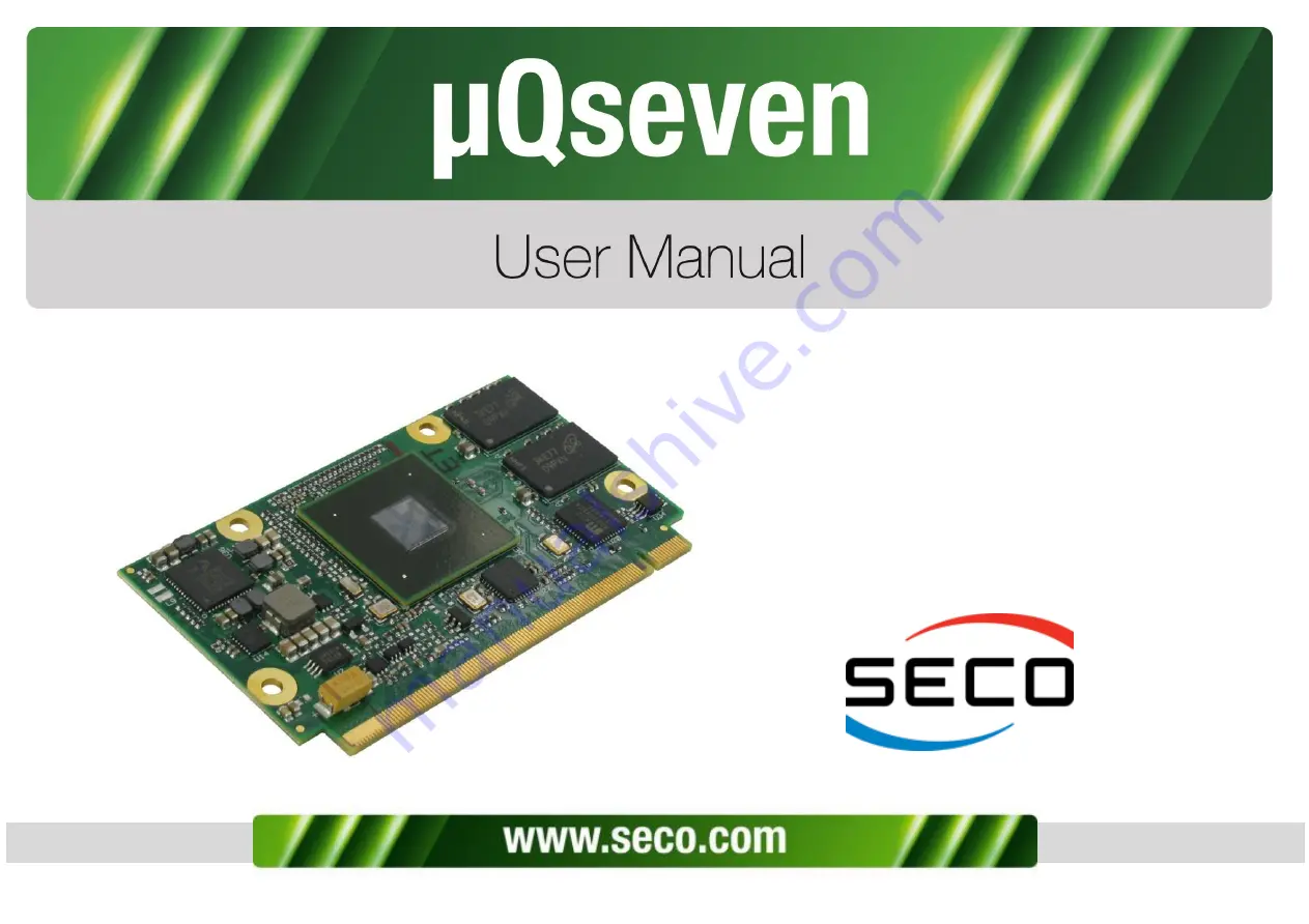 Seco uQseven uQ7-962 Скачать руководство пользователя страница 1