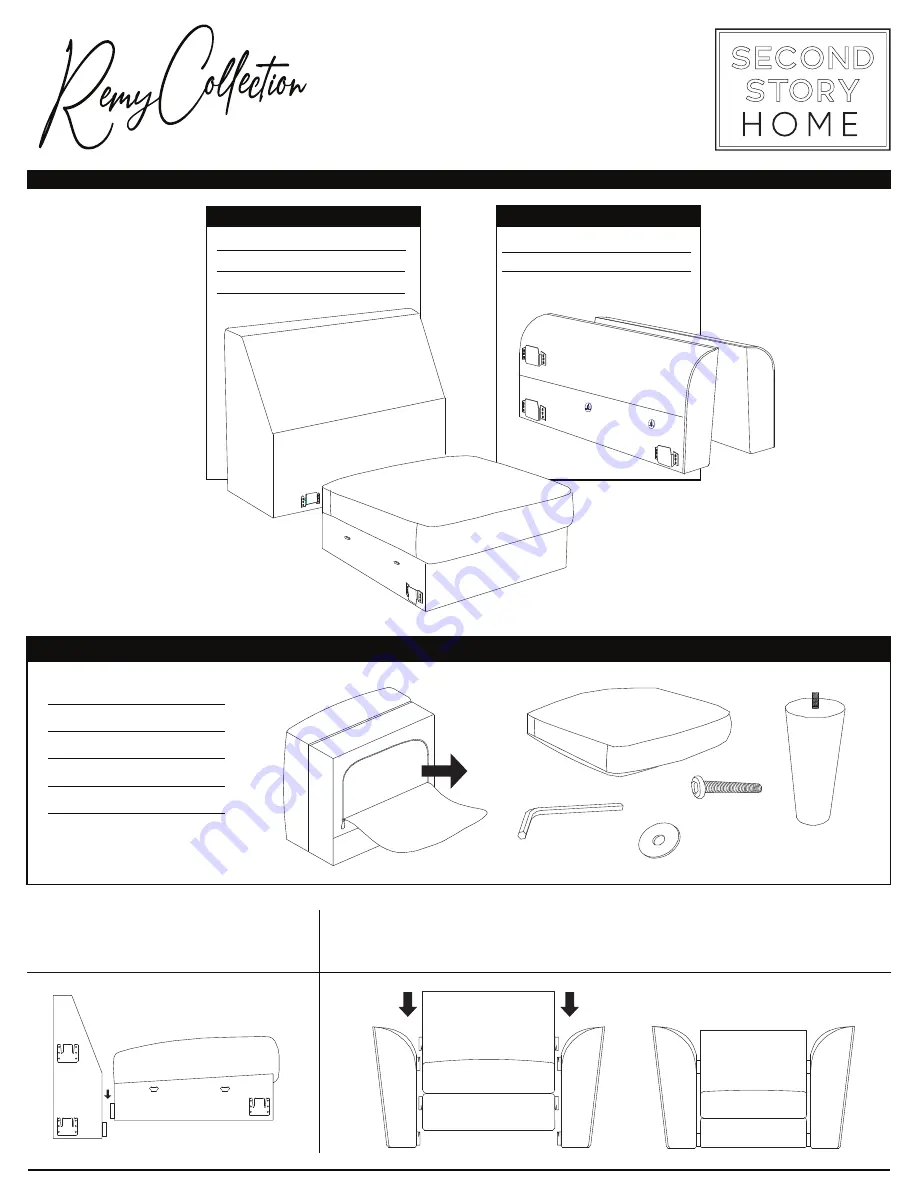 Second Story Home Remy Armchair Скачать руководство пользователя страница 1