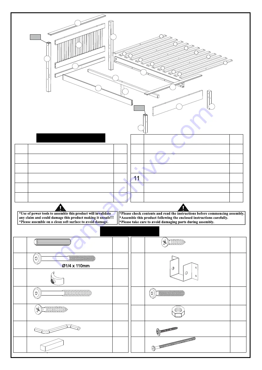 Seconique Furniture Monaco 1571 Assembly Instructions Manual Download Page 2