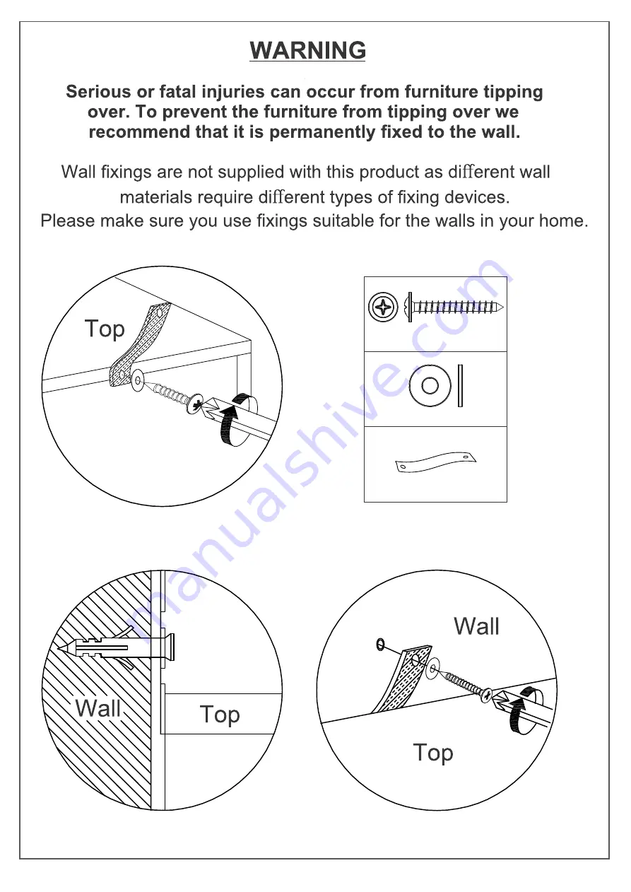 Seconique Furniture NEVADA 4 DOOR 2 DRAWER WARDROBE Скачать руководство пользователя страница 20