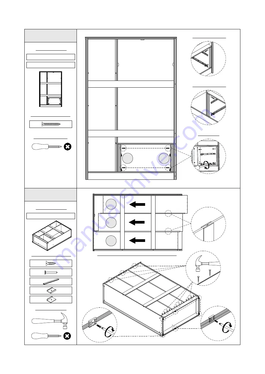 Seconique BLACK WOOD GRAIN LISBON 3 DOOR WARDROBE Скачать руководство пользователя страница 8