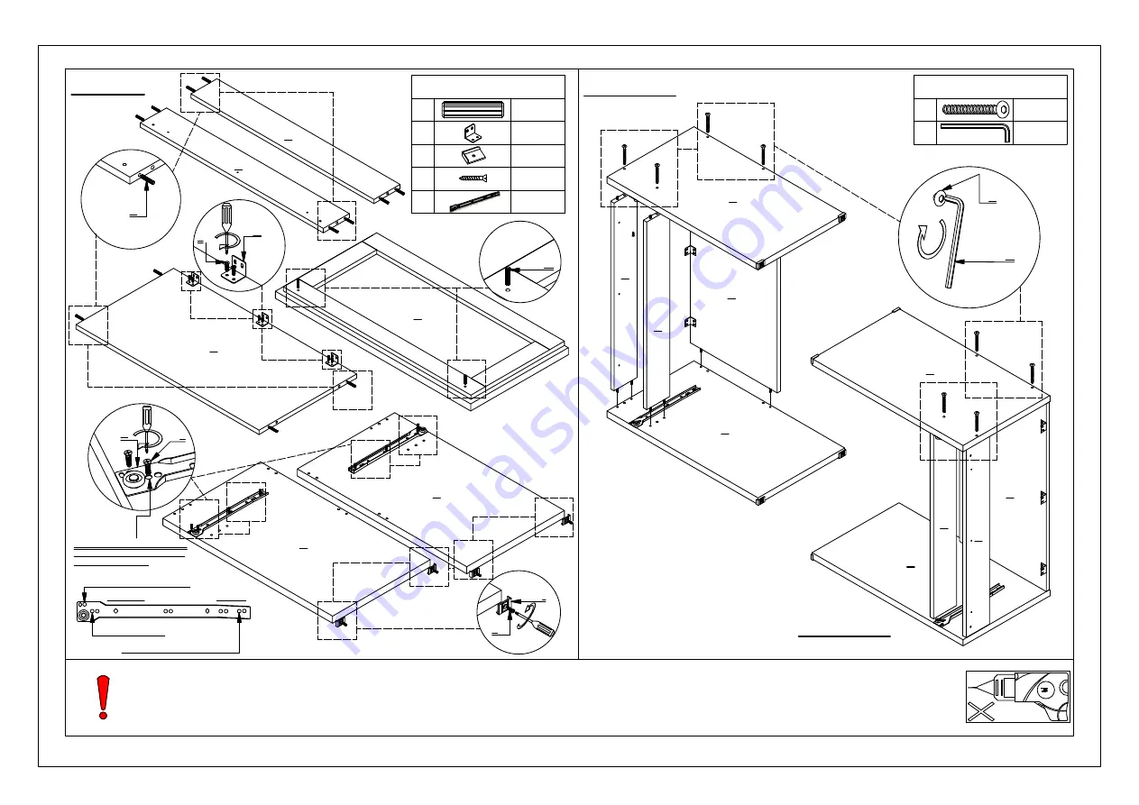 Seconique CHARLES 1 DRAWER DRESSING TABLE & MIRROR FRAME Скачать руководство пользователя страница 5