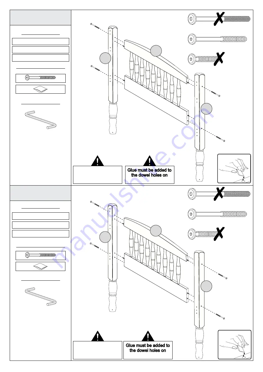 Seconique PANAMA 3' BUNK BED Assembly Instructions Manual Download Page 5