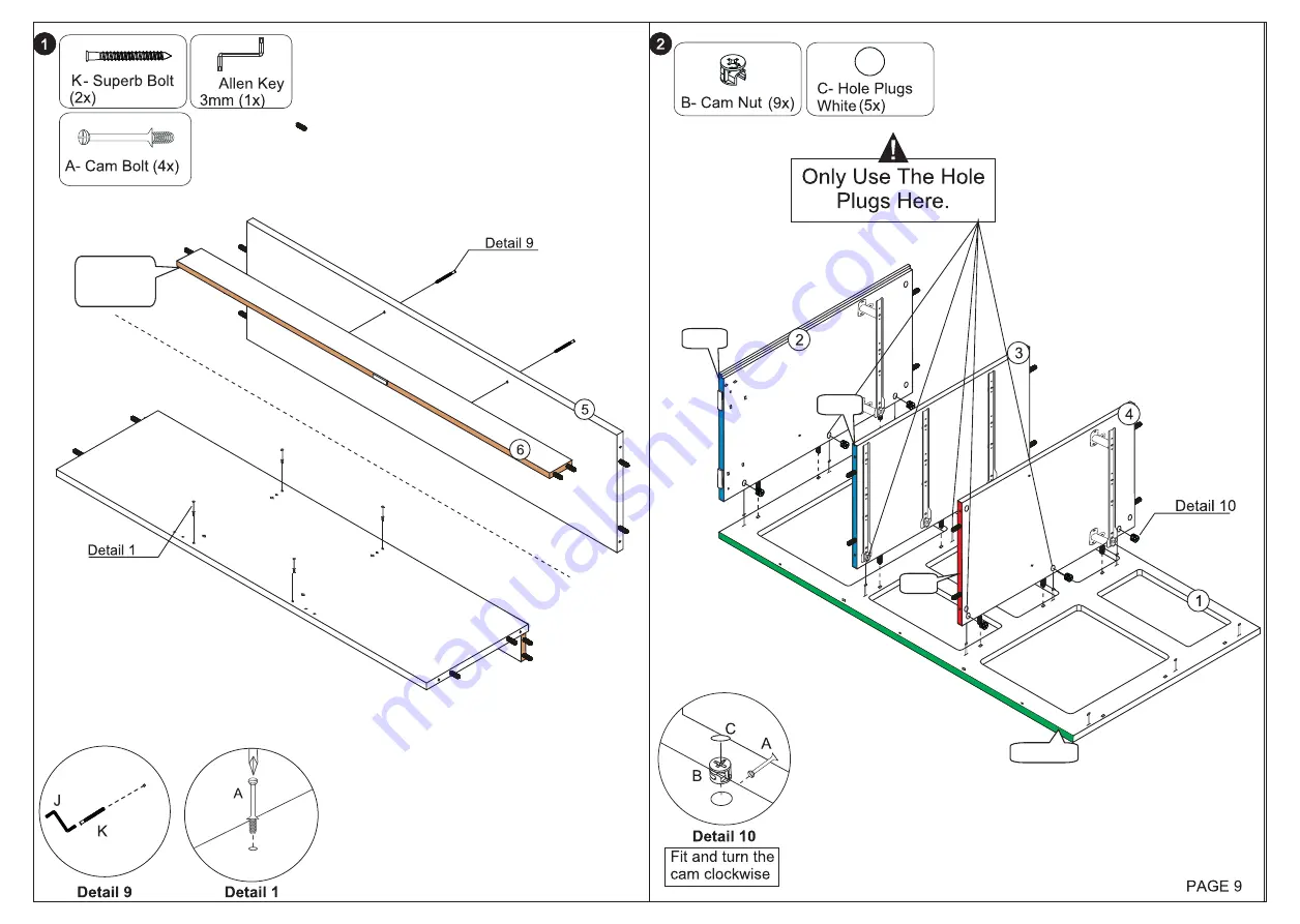 Seconique SECWG0317SP3 Assembly Instructions Manual Download Page 9