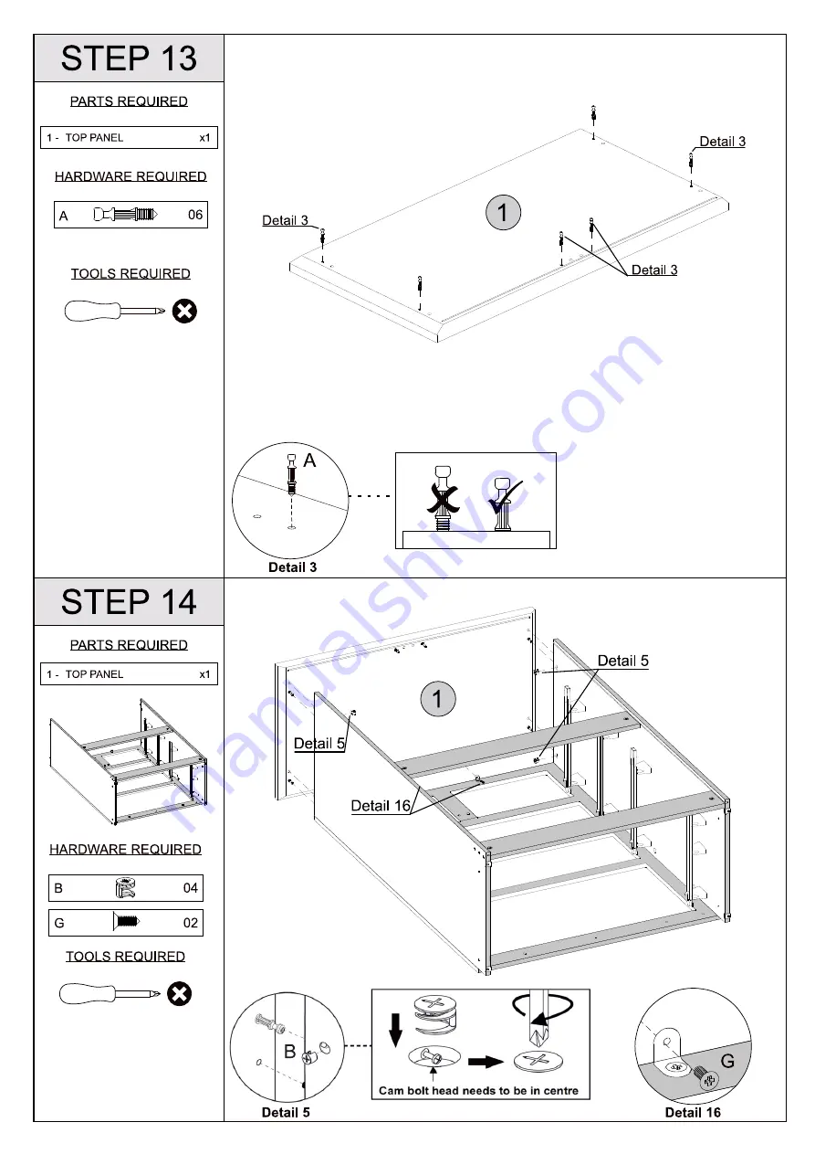 Seconique Toledo 3201 HV Assembly Instructions Manual Download Page 10