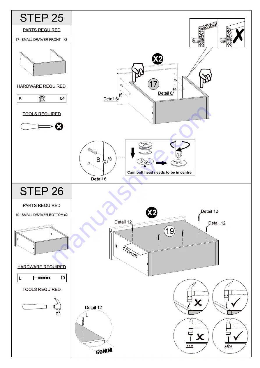 Seconique Toledo 3201 HV Assembly Instructions Manual Download Page 16