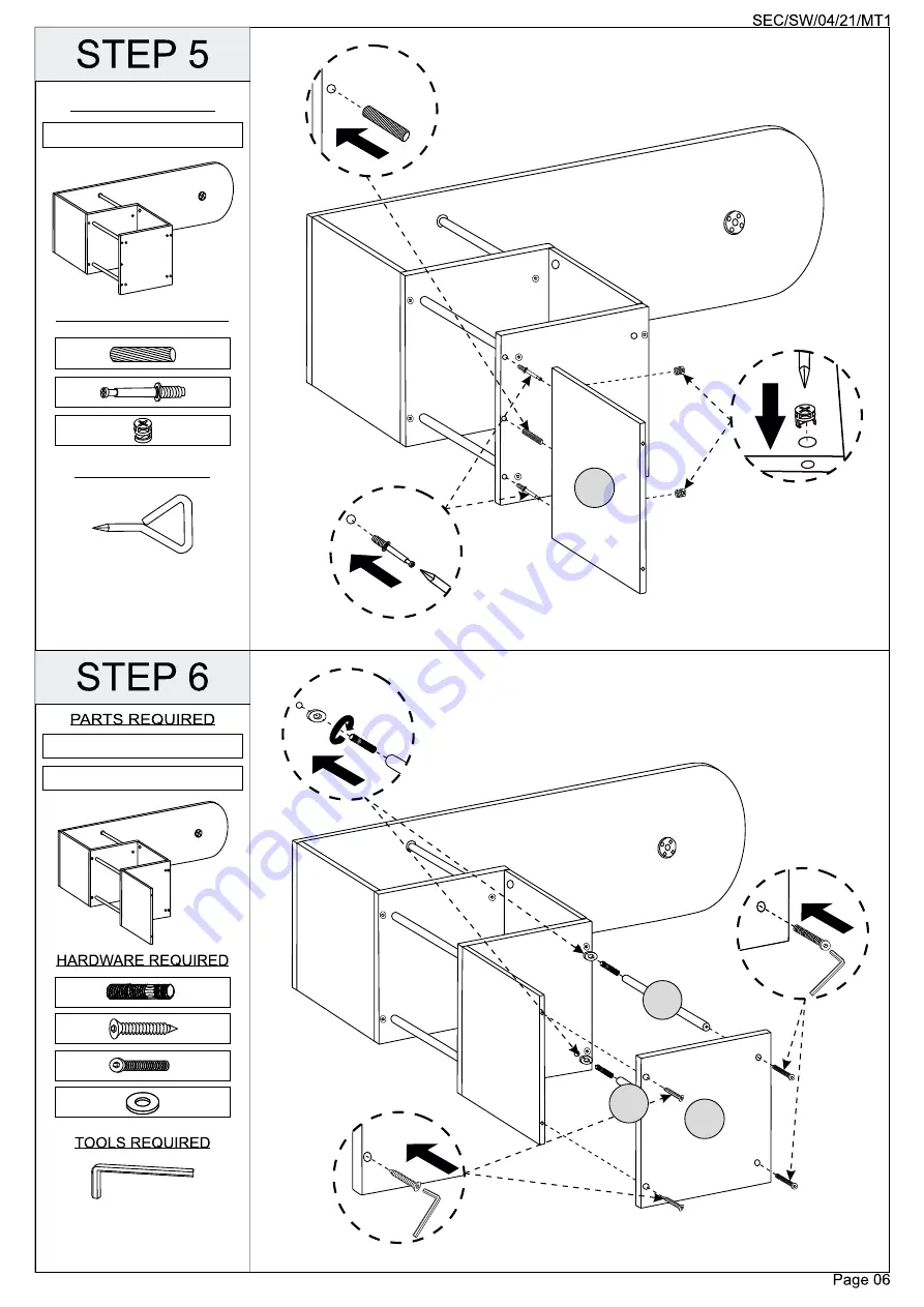 Seconique WHITE CHARISMA HOME BAR TABLE Скачать руководство пользователя страница 6