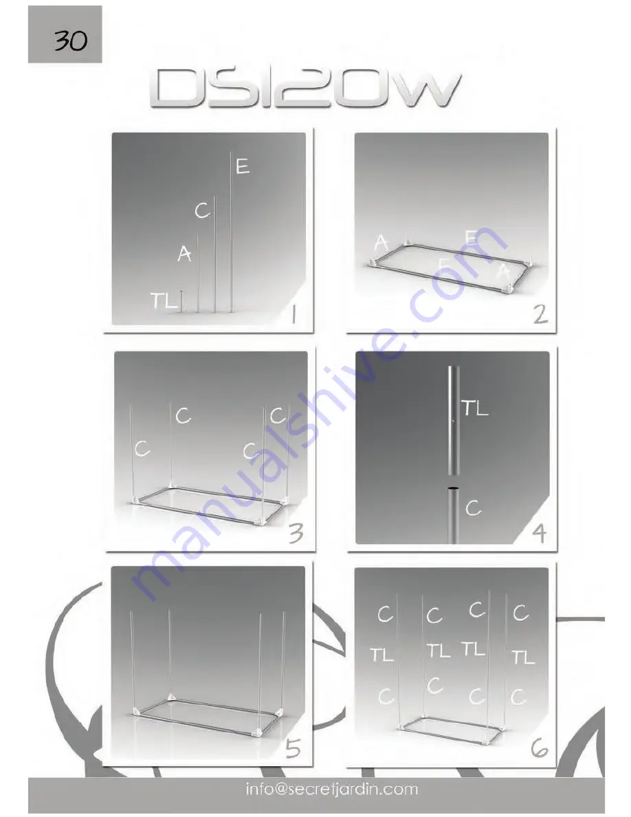 Secret Jardin CRISTAL CR110 Assembly Instructions Manual Download Page 30