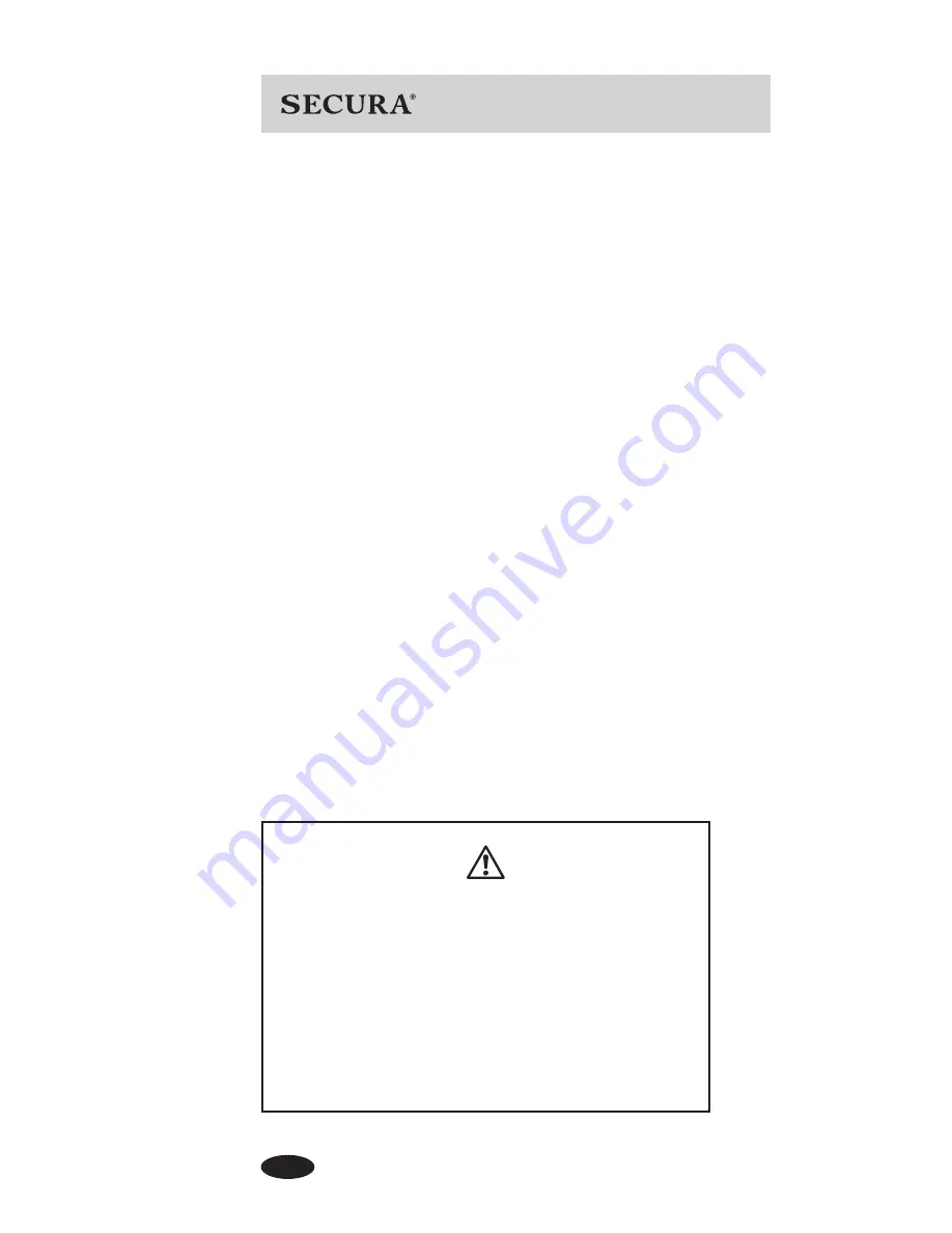 Secura SC-6L Instruction Manual Download Page 12