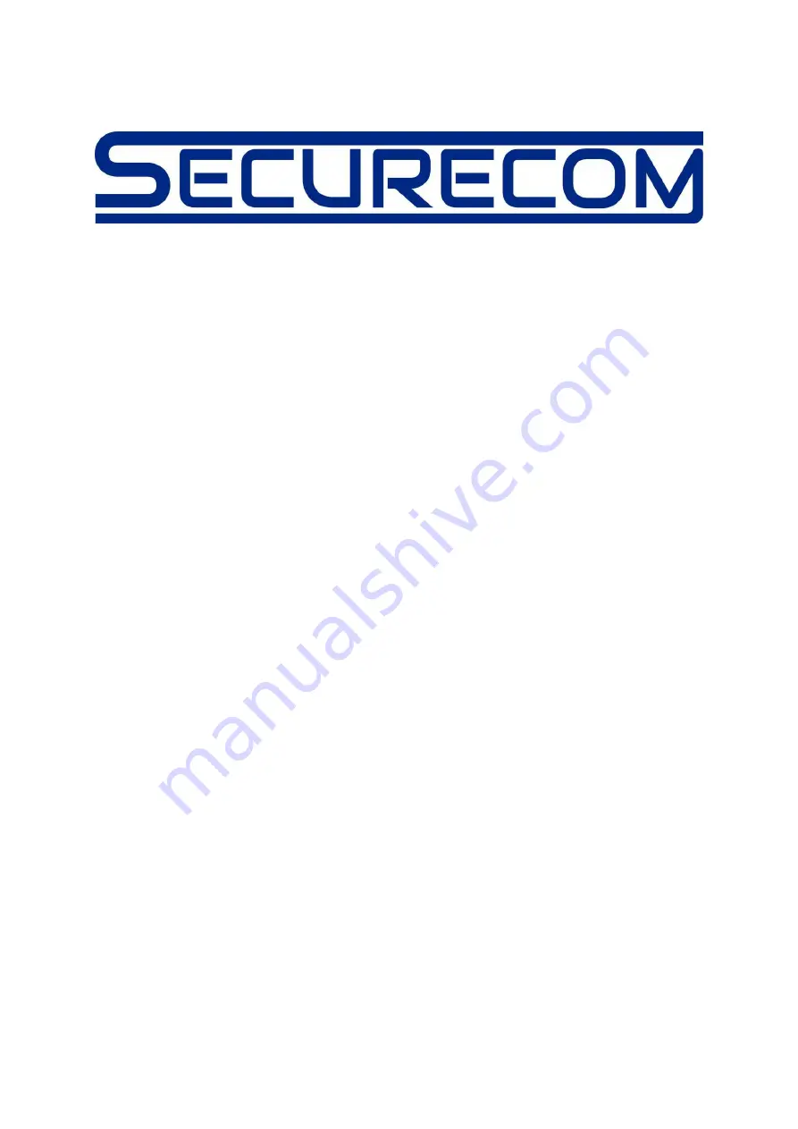 SECURECOM SC-F3G User Manual Download Page 1