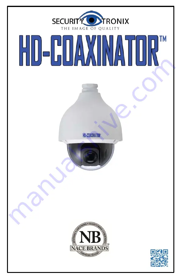 Security Tronix HD-COAXINATOR ST-HD-PTZ-2MP Installation Manual Download Page 1