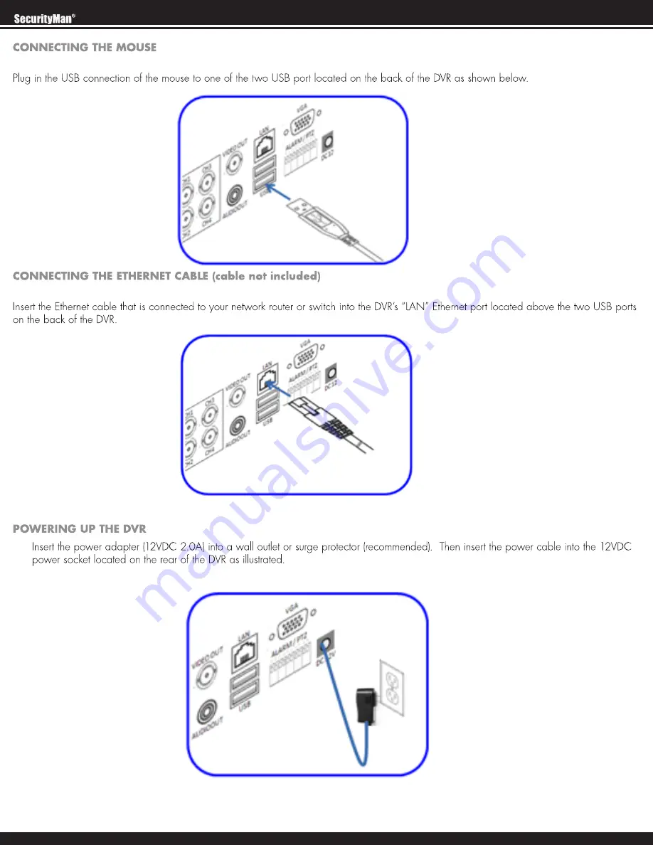 SecurityMan NDVR8 User Manual Download Page 20