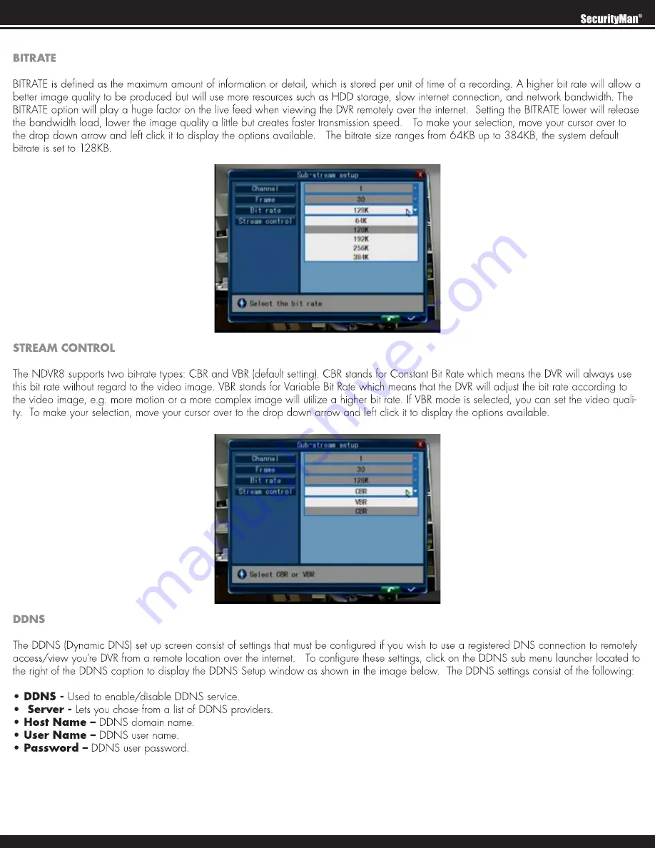 SecurityMan NDVR8 User Manual Download Page 67