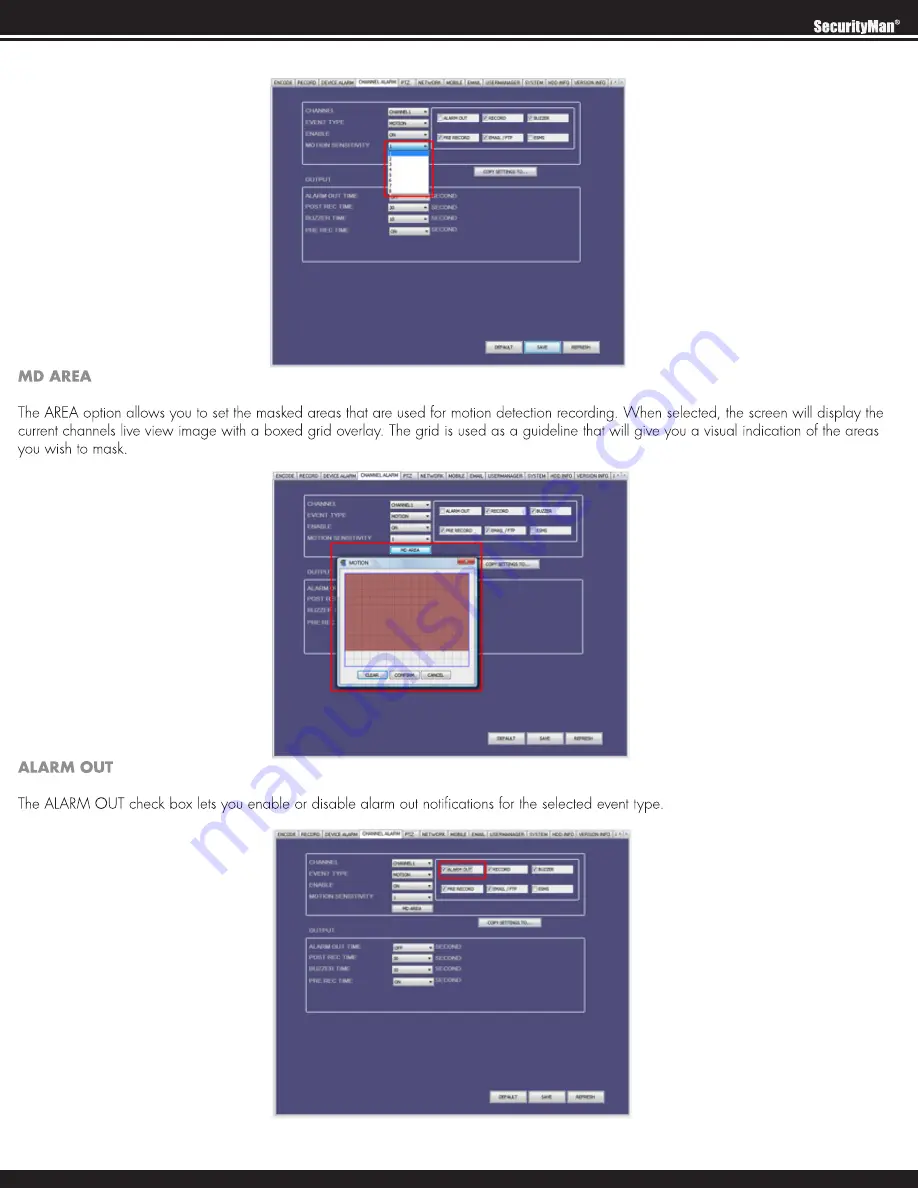 SecurityMan NDVR8 User Manual Download Page 153